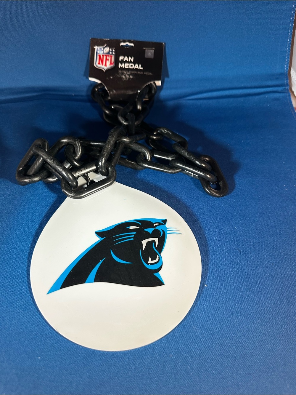 Carolina Panthers Over-Sized Necklace Logo Pendant Hype Chain